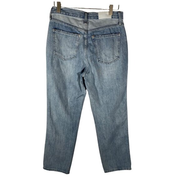 Pistola Charlie high rise ankle straight button fly double denim panels size 27 - Picture 4 of 16